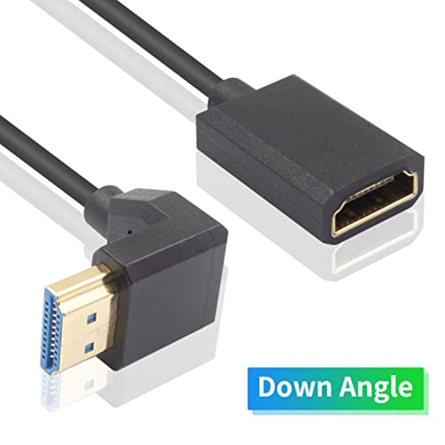8K 90 Degree Hdmi Extension Cable 48Gbps, Hdmi 2.1 Cable, Extremely Thin Down