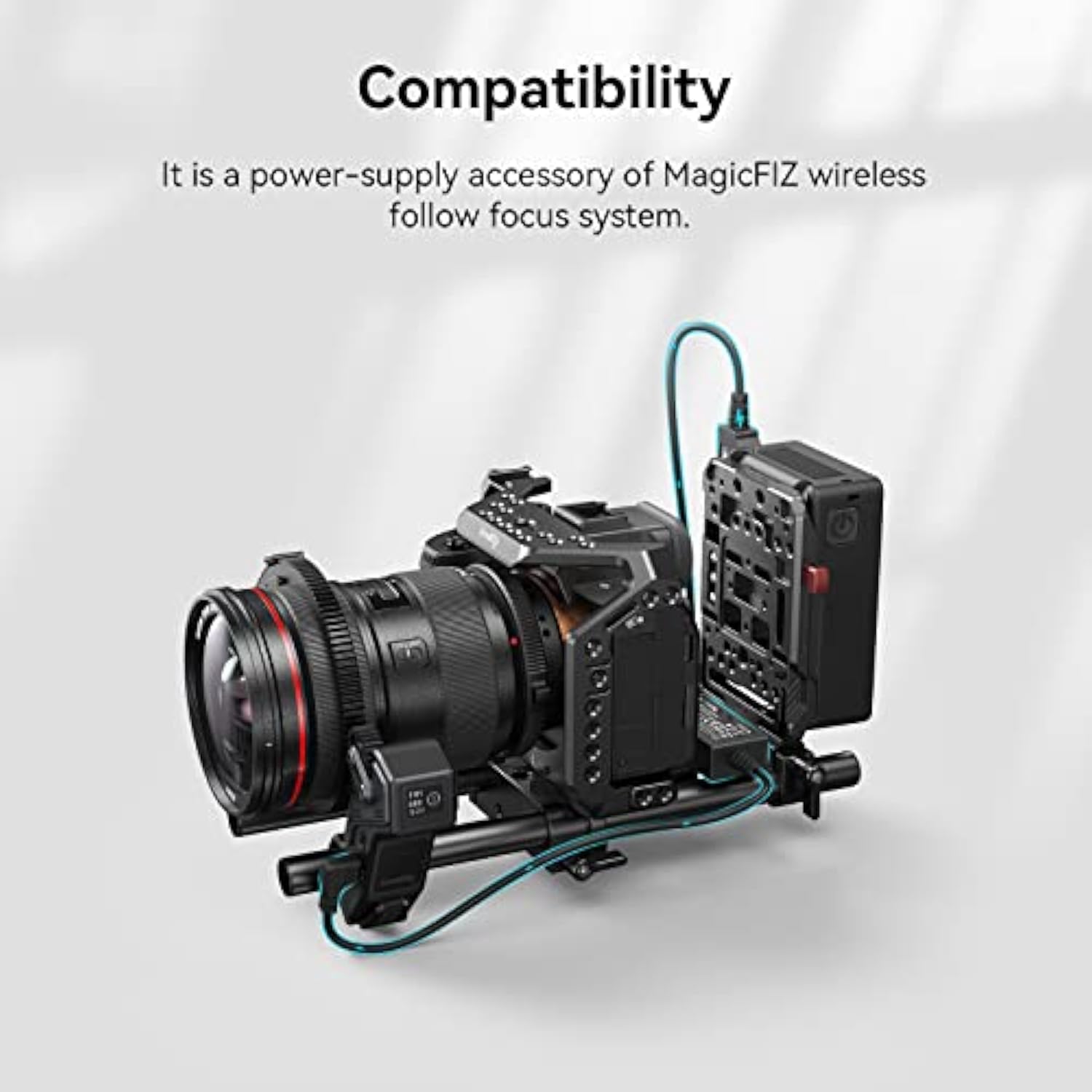 SMALLRIG D-Tap to USB-C Power Cable, Power-Supply Accessory of MagicFIZ Wireless Follow Focus System, Supports Fast Charging & Short Circuit Protection - 3266