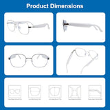 Smart Glasses, Anti-Blue Light Bluetooth Glasses, Built-in Mic and Speakers, Open Ear Music and Hands-Free Calls, Touch and Voice Assistant
