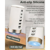 100W Usb C Charger For Multiple Devices,6-Port 30W Usb-C & 18W Usb Ports- Compact, Space-Saving Design Fast Charging Tower For Iphone, Galaxy,Pixel, Ipad, Watches,Home Office Use