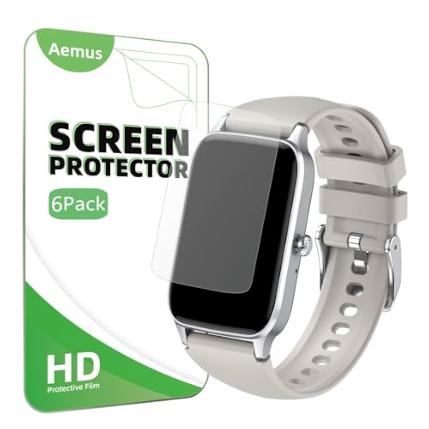 Screen Protector Compatible For Dyurwa Smart Watch 1.57" (6 Pack) Clear Tpu Soft Film Compatible For Soudorv P97 Fitness Tracke