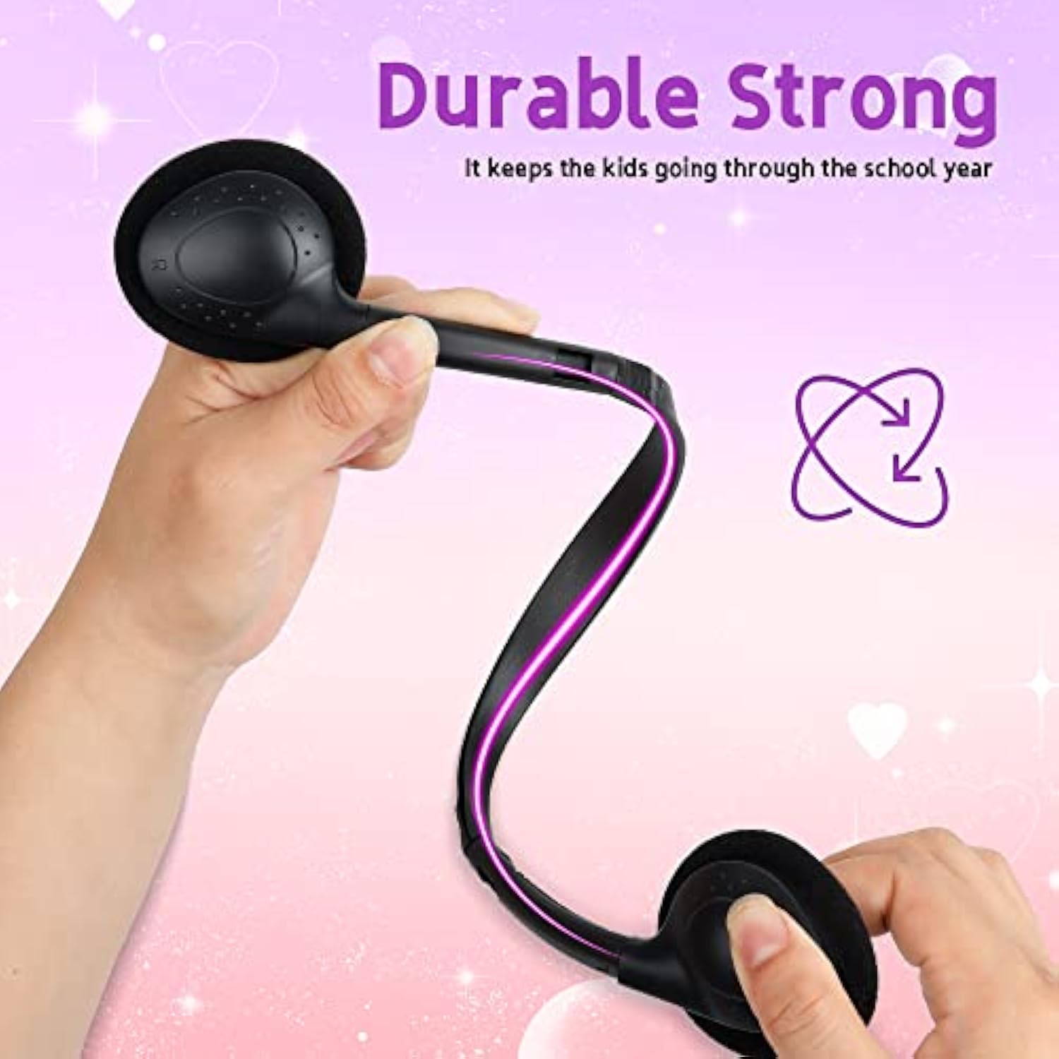 Kids Headphones Bulk 30 Pack For School Students Children Teen Boys Girls, Wholesale Headphones For Classroom Earphones (Black)