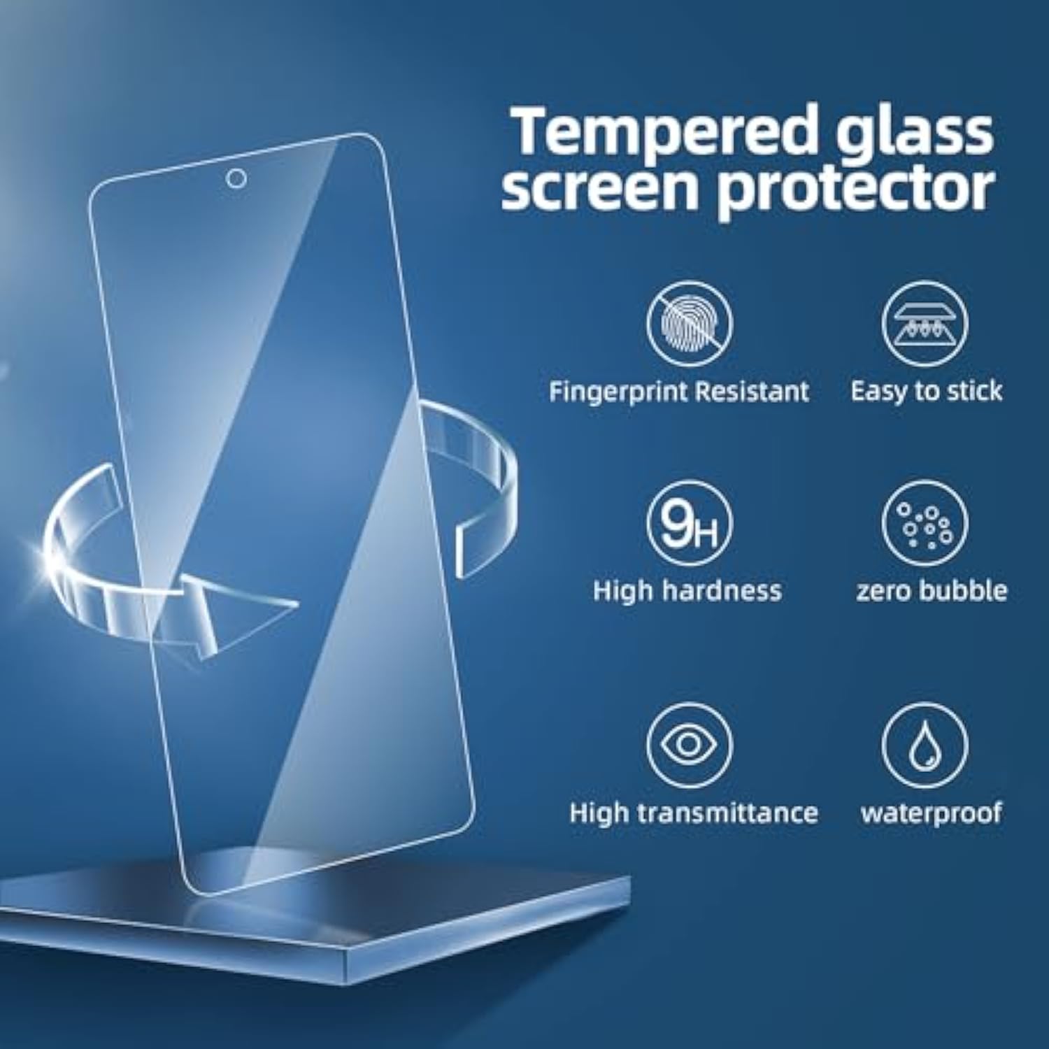 3-Pack Samsung Galaxy A35 5G 6.6 Inch Tempered Glass Screen Protector