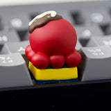 Artisan Keycaps Cute Takoyaki Shaped Kawaii Keycaps Resin Handmade Single Replace Key For Esc Key Mechanical Keyboard