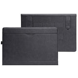 Tytx Laptop Case For Macbook Pro 16 Inch Leather Case 2024 2023 2022 2021 M4 A3403 A3186 M3 A2991 M2 A2780 M1 A2485 Protective Folio Book Cover With Vents And Stand Function, Black
