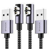 Charging Cable For Shokz, 6.6Ft/ 2 Packs [Aluminum Shell & Nylon Braided] Usb A Cord Compatible With Shokz Openrun Pro/Openrun/Openrun Mini/Opencomm/Aftershokz Aeropex As800 Shokz Charger