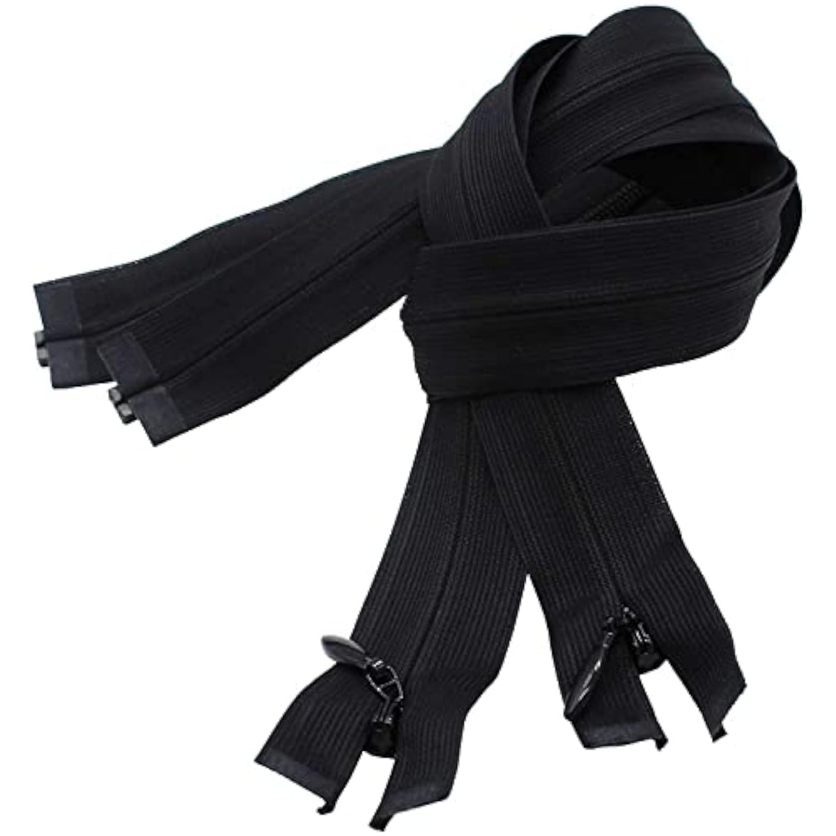 Invisible Light Weight Black Separating Ykk Zippers For Clothes, Craft