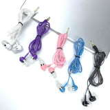 10-Pack Wired Earbuds Mixed Colors Compatible with iPhone Smartphone Laptop