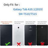 Galaxy Tab A 10.1 2019 Case,Sm-T510/T515 Case,Lightweight Pu Leather Folio Adj