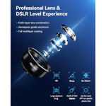 Professional Macro Photography Lens For Smartphone, Macro Lenses For Iphone, Samsung, Galaxy, Oneplus, Android Phone(Fits For Almost All Phone), Cell Phone Lens Attachment For Iphone 13