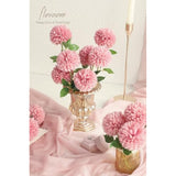 12Pcs Dusty Rose Faux Silk Mums Artificial Flowers Bulk Fake Chrysanthemums With Stems For Diy Wedding Table Centerpieces Floral Arrangements Vase Fillers Home Decorations
