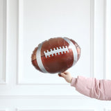 Football Balloon Garland Arch Kit 131Pcs Sage Green And Coffee Brown Balloons With Football Foil Balloon For Touch Down Rugby Super Bowl Sport Theme Party Decorations