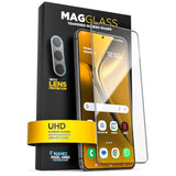Designed For Samsung Galaxy S25 Tempered Glass Screen Protector [Fingerprint Compatible] With Camera Lens Guard (Applicator Included)