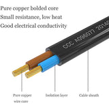 2 Prong Tv Power Cord Cable Fit For Hisense U6 U7 U8 43A6H 43A65H 50H8C 50H6C 50H5C 50K23Dg 55H5C, Ps4 Ps5 Samsung, Lg, Vizio Hisense Tcl Roku Tv And More Model Universal Replacement Ac Power Cord