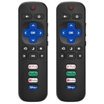 (Pack Of 2) Replacementremotecontrol For Rokutv,Compatible For Tcl Roku/Hisense Roku/Onn Roku/Philips Roku Smart Tvs(Not For Roku Stick And Box)