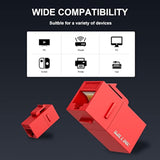 Rj45 Cat6 Keystone Coupler 5-Pack, Female To Female Cat6 Keystone Jack, Utp Ke