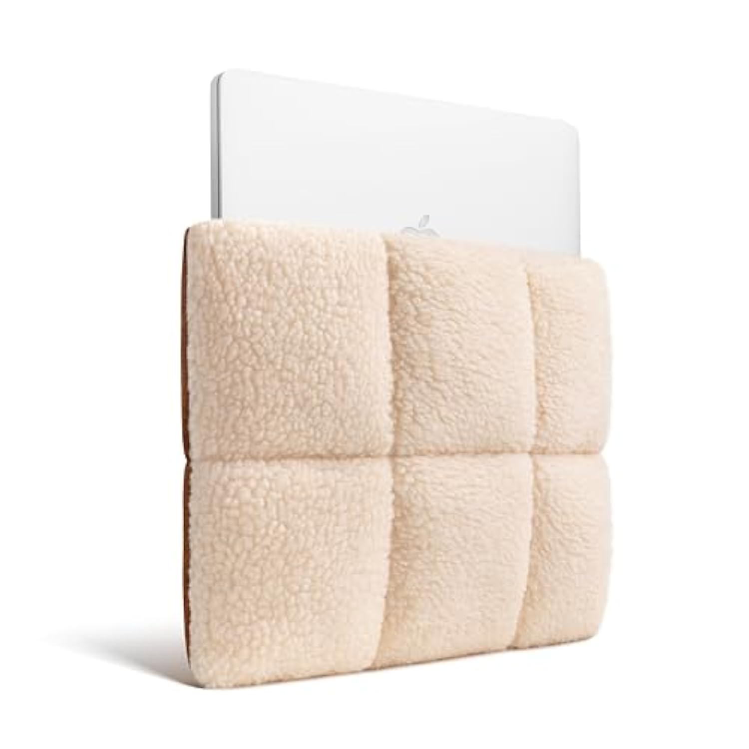 Puffy Laptop Sleeve 13 14 15 Inch For Women, Compatible With Macbook Air M4 2025 & Macbook Pro 2024, Soft Fluffy Plush Furry Sherpa Pillow Case For Computer