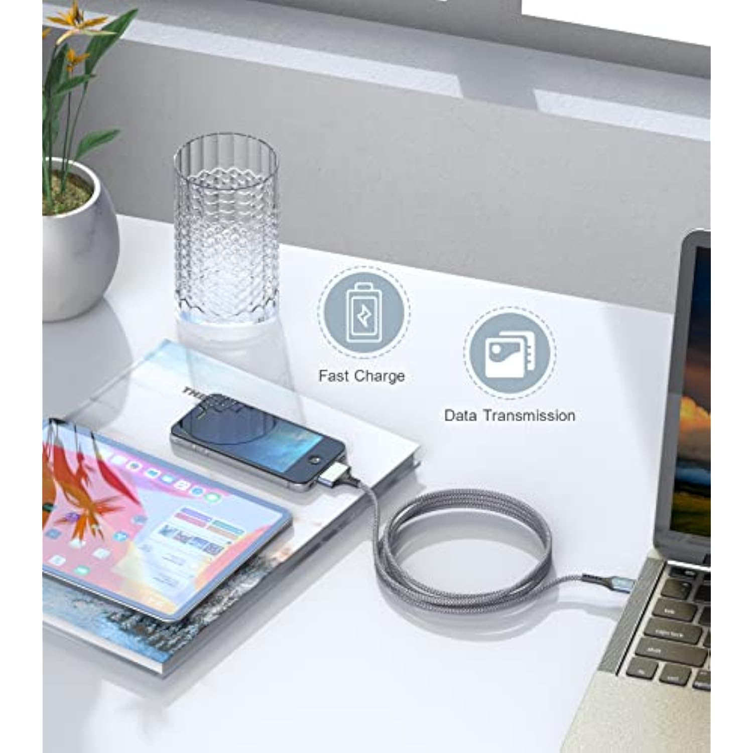 Usb To 30 Pin Charging Cable 3.3Ft 2-Pack, Usb Fast Charging & Sync Data Cable