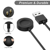 Charger For Fossil Gen 6 / Gen 5 / Gen 4 / Sport, For Michael Kors Gen 6 / Gen 5E / Gen 5 / Gen 4 Smartwatch Magnetic Charging Cable (1, Black)