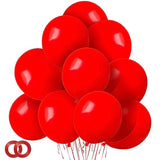 Red Balloons 12 Inch 100 Pack Thicken Latex Red Balloon With 2 Rolls Of Ribbon Round Helium Balloons For Christmas Valentine Birthday Wedding Baby Shower Party Decorations