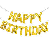 Gold Happy Birthday Balloons 16 Inch Mylar Foil Letters Balloons Happy Birthday Banner For Kids Child Adults Boys Girls Happy Birthday Sign Birthday Party Decorations Supplies