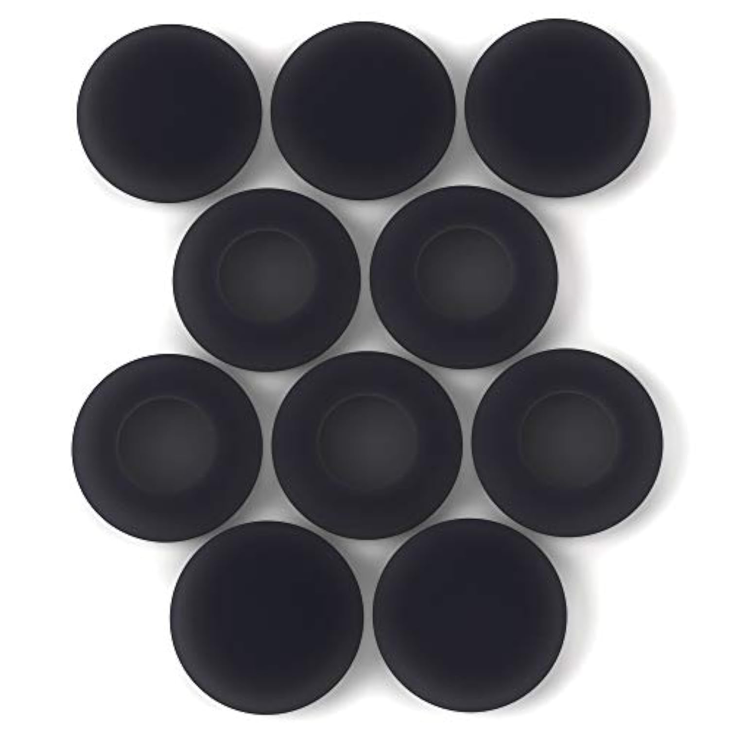 Mini Foam Covers Soft Round Foam Earbud Earpad Ear Bud Pad Replacement Sponge Covers For Disposable Headphones, Headsets, Black