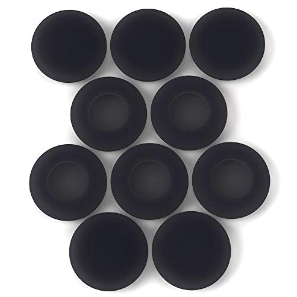 Mini Foam Covers Soft Round Foam Earbud Earpad Ear Bud Pad Replacement Sponge Covers For Disposable Headphones, Headsets, Black