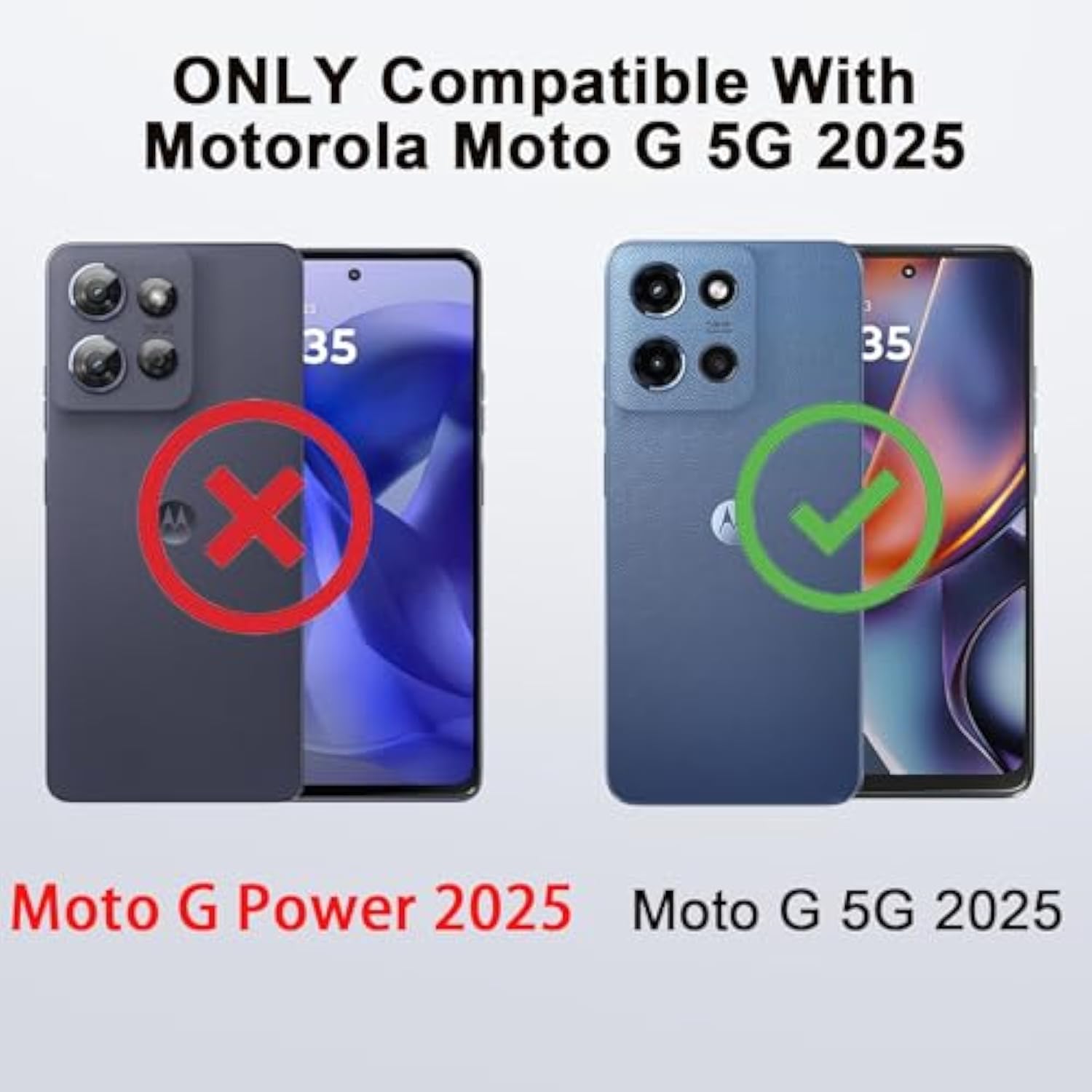 For Motorola Moto-G-5G-2025 Case:??????? ?????? ?? ??????????? With 2Pcs Screen Protector, Anti-Scratch Microfiber Lining, Full-Body Soft Liquid Silicone Phone Case For Moto G 5G 2025, Blue