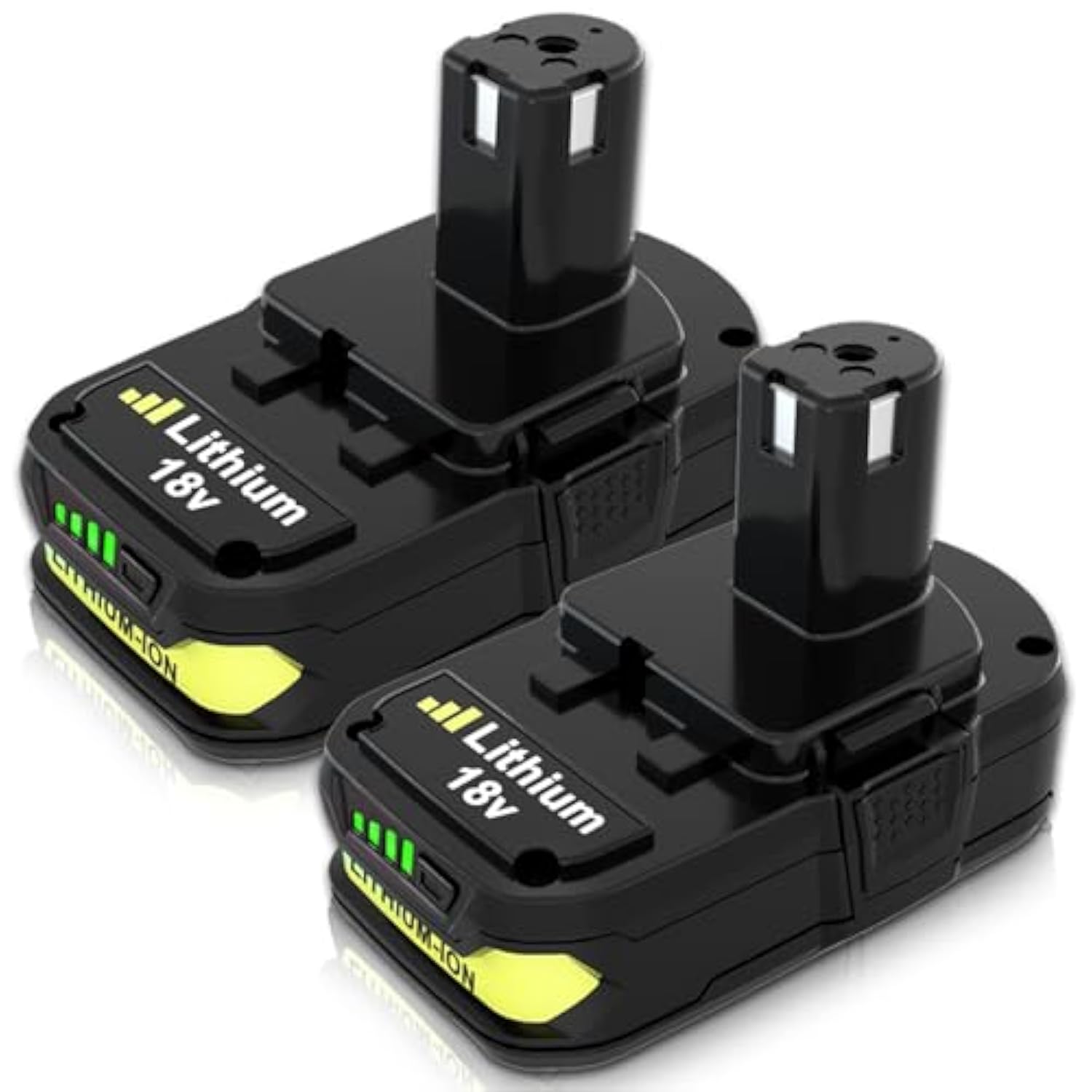 2-Pack 3.0Ah P102 18V Lithium Battery Replacement for Ryobi Cordless Tools