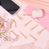 30Pcs 3 Style Pink Bow Keychains Party Favor Key Chains Alloy Enamel Coquette Bowknot Purse Handbag Backpacks Charm Decorations For Birthday Team Cheer Preppy Wedding Shower Gift Supplies