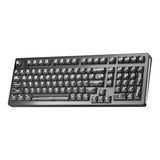 Ky98 Wireless Mechanical Keyboard With Transparent Keycaps,Full Aluminum Cnc,Hot-Swappable,Pre-Lubed Linear Switches,Gasket Structure,Rgb Backlit,Oled Screen,Bt5.0/2.4G/Usb-C Wired (Black)
