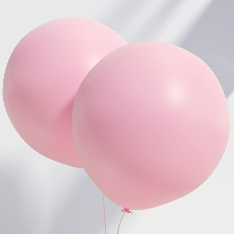 Pink Balloons 18 Inch 12 Pcs Pastel Pink Balloons Matte Pink Latex Par