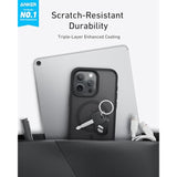 Anker MagGo Matte Magnetic Phone Case for iPhone 15 Pro Max,Ultra-Slim,Scratch-Resistant,and Durable Protective Cover, iPhone Case Compatible with MagSafe, Matte Case Only for iPhone 15 Pro Max(Black)
