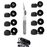 [8 Pairs] Replacement Ear Tips For Hadbleng Q22-Bl, With 3 In 1 Cleaner Kit, Silicone Ear Tips (Xs/S/M/L)