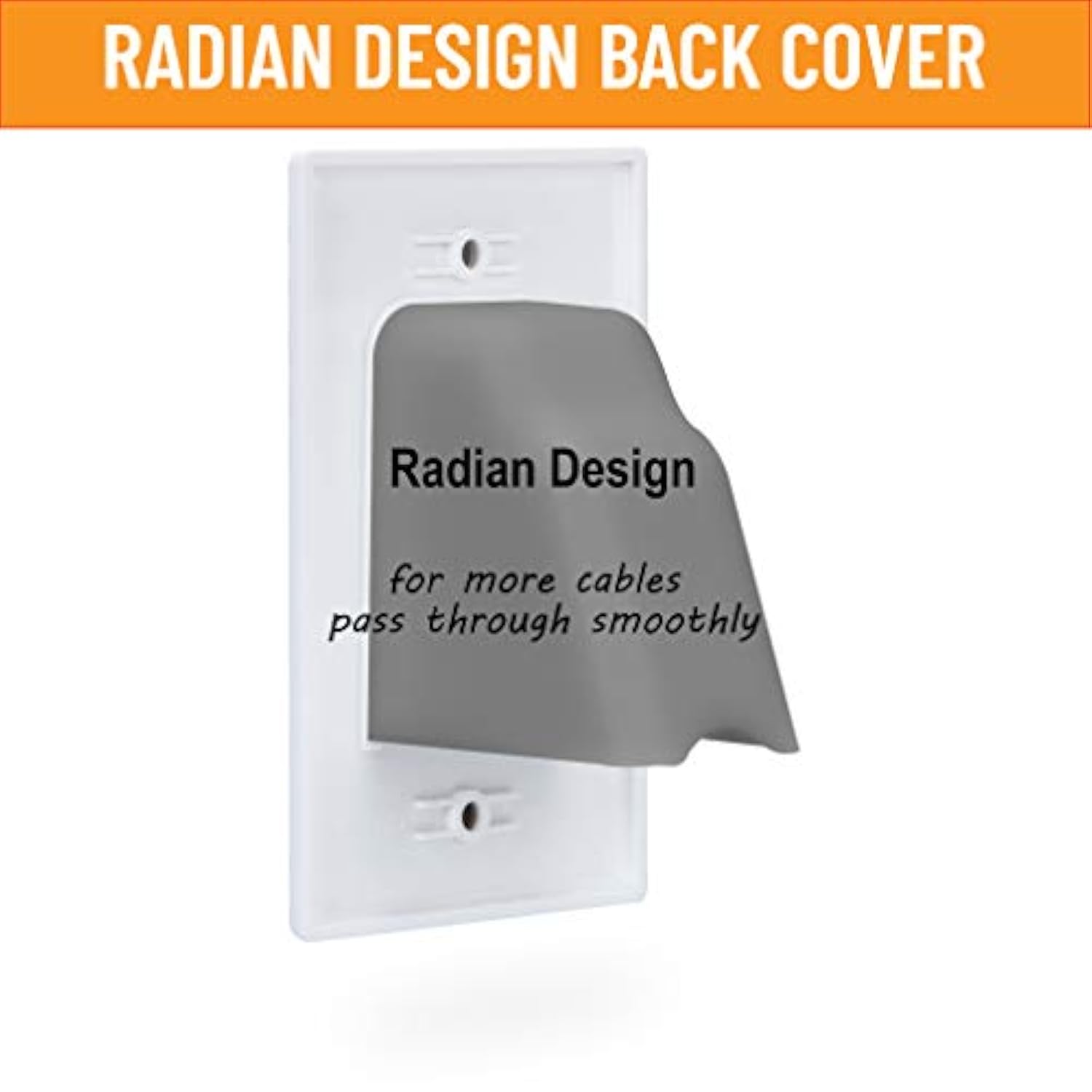 Recessed Low Voltage Cable Wall Plate 2 Gang Cable Pass Through Cable Hider Wi