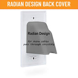 Recessed Low Voltage Cable Wall Plate 2 Gang Cable Pass Through Cable Hider Wi