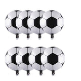 10PCS Championship Trophy and Soccer Foil Balloons Set for Birthday, Baby Shower, Wedding Anniversary, Soccer Themed Party Decoration