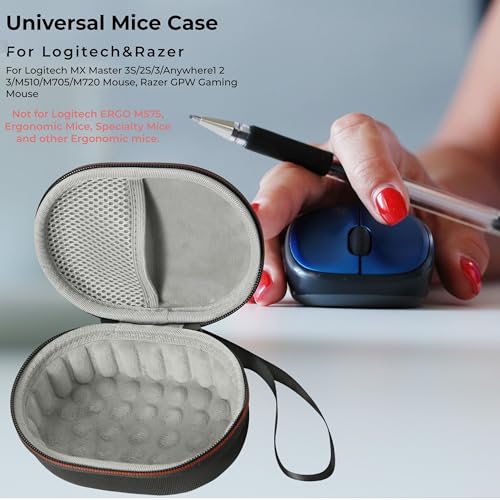 Hard Protective Case For Logitech Mx Master 3S/2S/3/Anywhere1 2 3/M510/M705/M720 Mouse, Razer Gpw Gaming Mouse, Unihand/Auiiah/Gutimo Hand Warmers(Case Only)