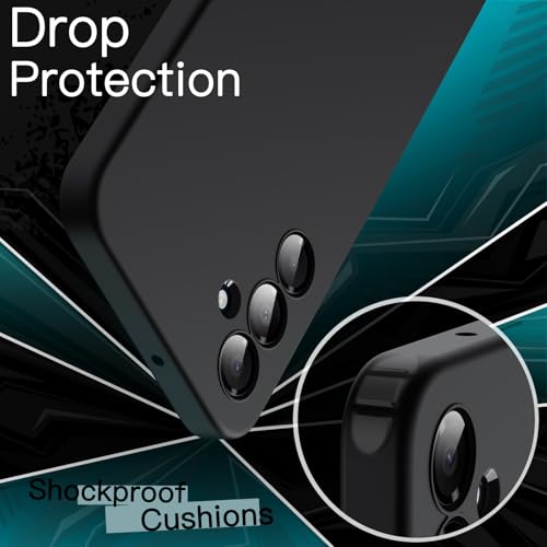 Slim Fit Case For Samsung Galaxy A16 5G / 4G 6.7-Inch, Soft Tpu Thin Protective Phone Cover With Matte Finish, Shockproof (Black)