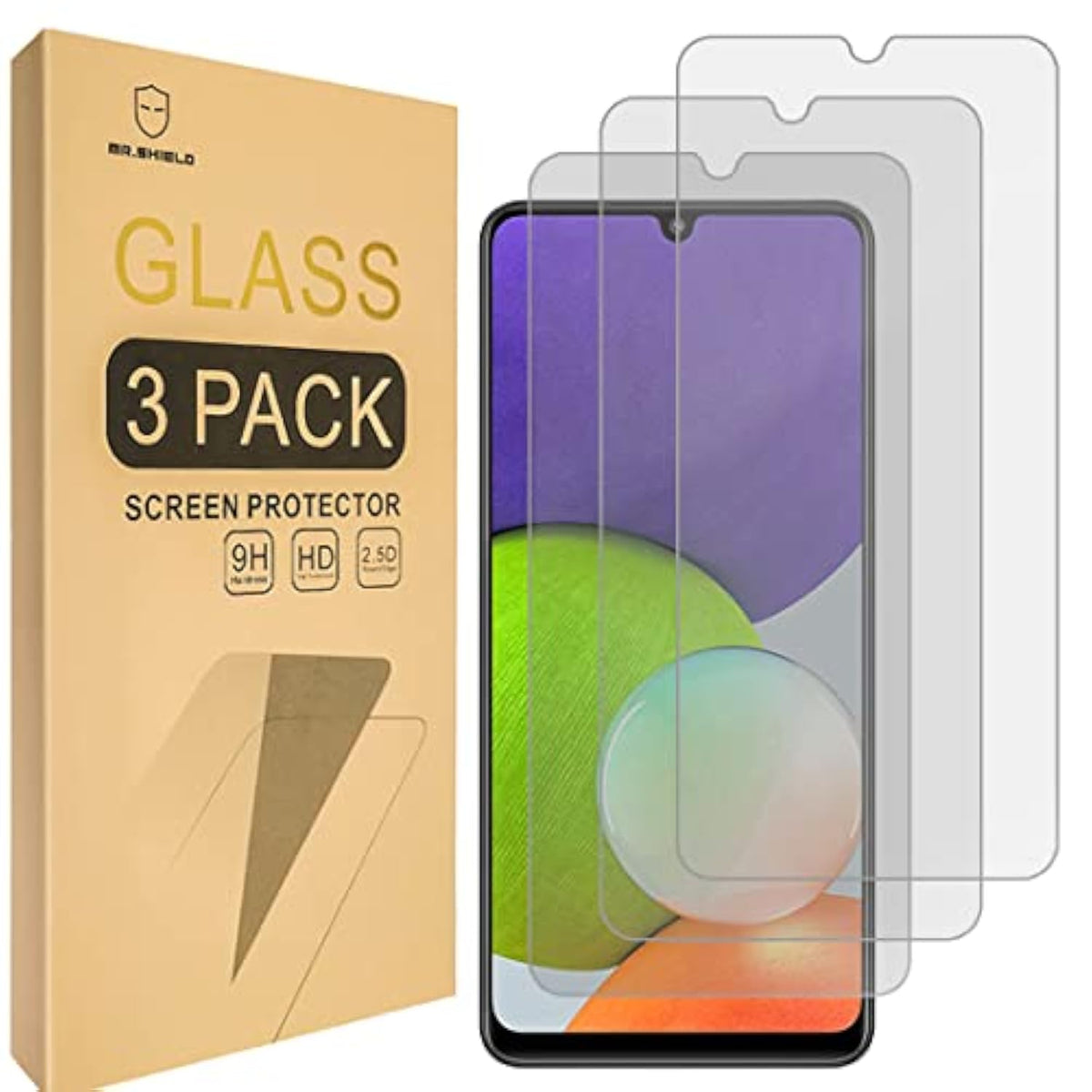 [3-Pack] Privacy Screen Protector For Samsung Galaxy A22 4G [Not Fit For 5G Version] [Tempered Glass] [Anti Spy] Screen Protector