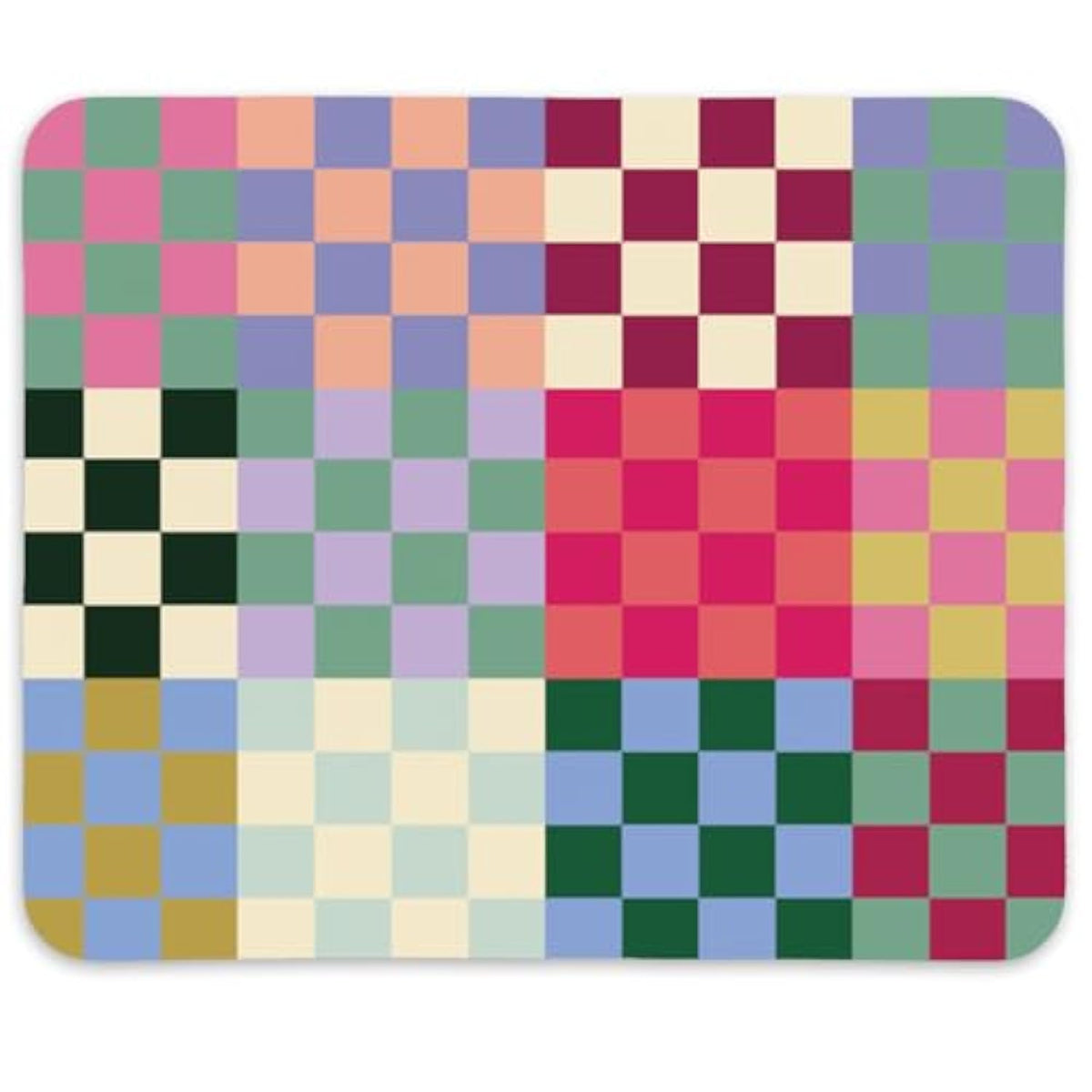 Christmas Mouse Pad,Checkered Christmas Decorations Mouse Pad,Christmas Birthday Gifts For Girls Women,Non-Slip Rubber Base Mousepad For For Home Office Laptop,9.5X7.9 Inches