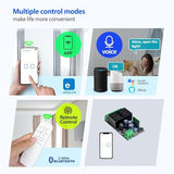 Ewelink Wifi Wireless Smart Relay Module Usb 5V Dc7V/12V/24V/48V 2 Channel Switch For Garage Door, Rolling Shutter Door, Electric Curtain(2Pcs,2Ch)
