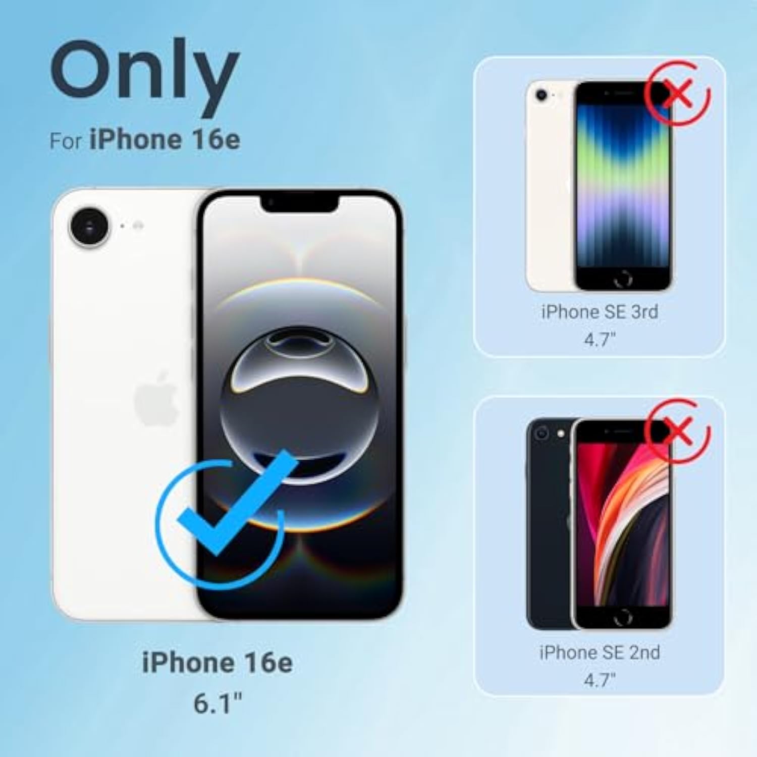 For Iphone 16E Case, [Compatible With Magsafe][Anti-Yellowing][-Grade Protection] Shockproof Slim Magnetic Phone Sleeve For Iphone 16E 6.1'', Clear
