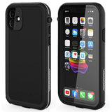 For Iphone 11 Waterproof Case 6.1 Screen Protector Underwater Shockproof Full-Body Dustproof Rugged Case For Aplle Iphone 11 (Black & Gray)