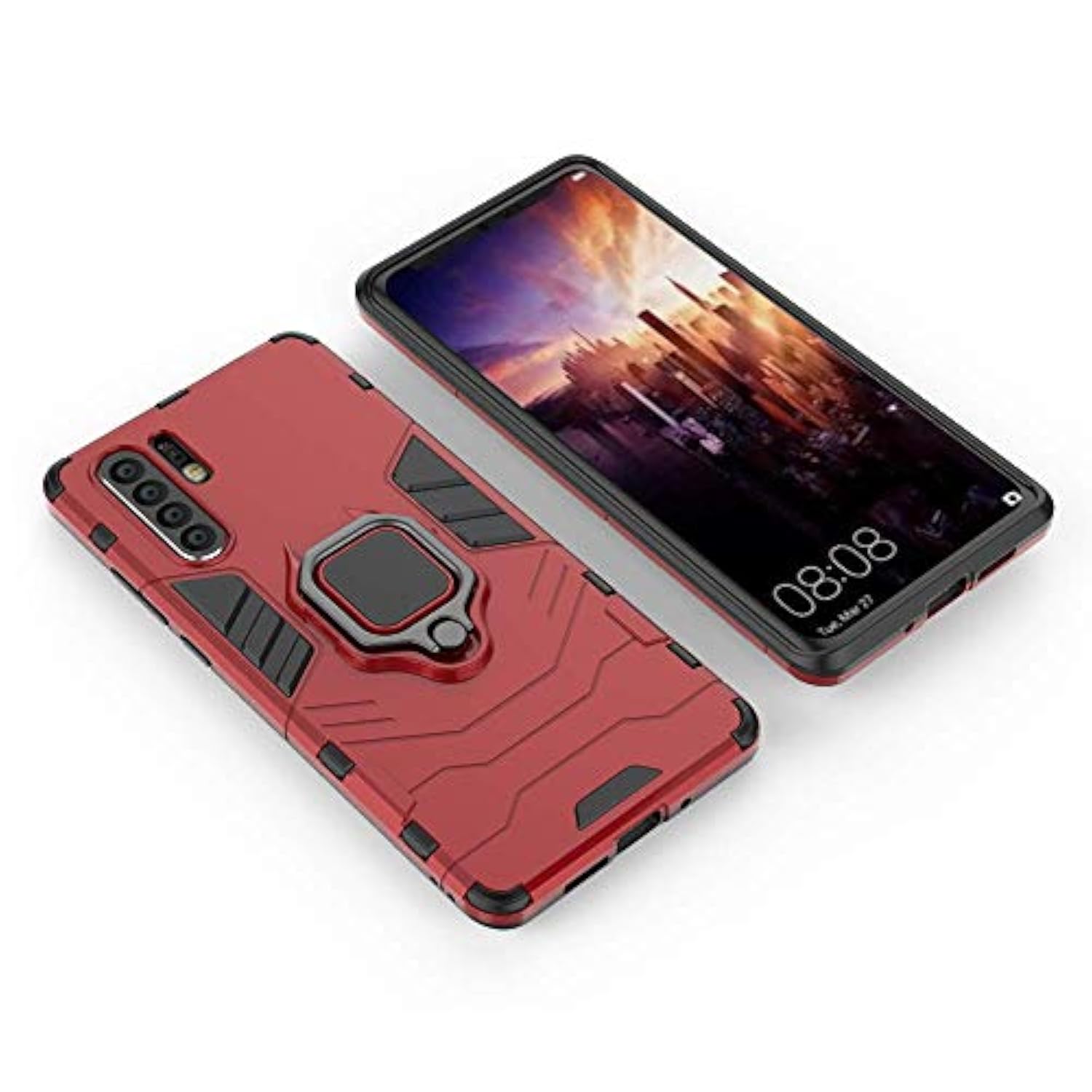Phone Case for Huawei P30 Pro with Tempered Glass Screen Protector
