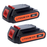 4.0Ah 20V Lithium Battery Lbxr20 Compatible With Black And Decker 20V Max Battery Lbxr2520 Lbxr2020 Lb2X3020 Lbx20 Lb2X4020 & Lst522 Lht2220 Lst300 20-Volt Max Cordless Power Tools (2-Pack)