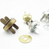 40 Sets Silver And Bronze Tone Magnetic Snap Claspsbutton Fastener Cla