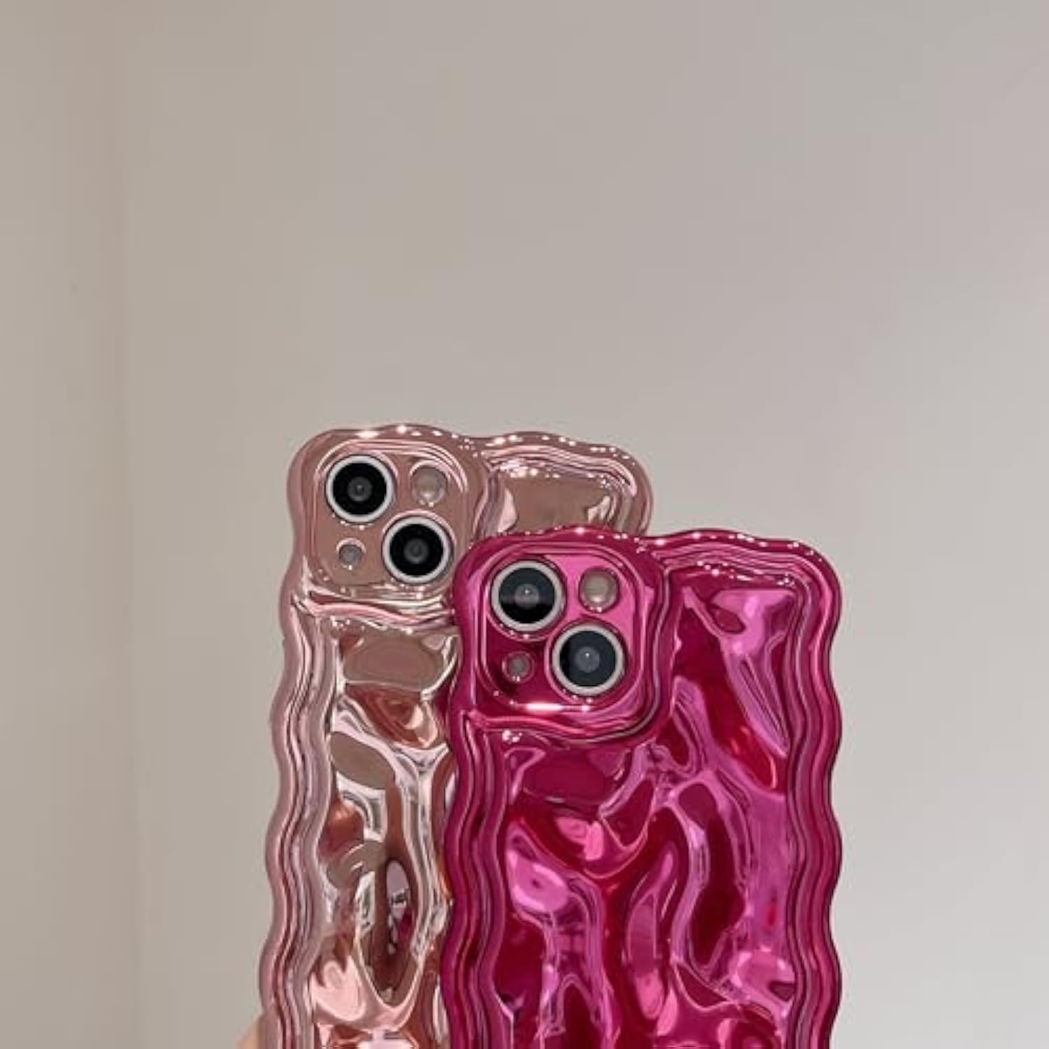 Case For Iphone 13,3D Meteorite Bubble Pattern Electroplate Plating Glitter Curly Wavy Frame Glossy Case,Soft Tpu Shockproof For Iphone 13 6.1 Inch,Dark Green