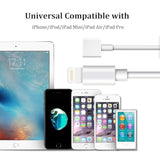 Lightning Extension Cable For Iphone Ipad, 6Ft [Mfi Certified] Iphone Charger Extension Cable Male To Female Connector, Lightning Cable Extender Support Charge+Audio+Video+Data Transfer