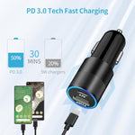 Usb C Fast Charger Kit For Google Pixel 9/9 Pro Xl/8/8 Pro/7/7 Pro/6A/6 Pro/6/5A/4, Samsung Galaxy S24, 30W Pd&Qc 3.0 Car Charging Adapter + 20W Wall Charger Block + 2 Pack Type C Cable 3.3Ft